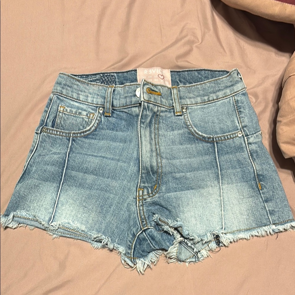 revice denim star shorts